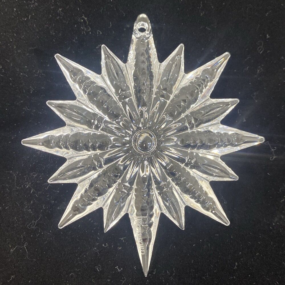 Waterford Crystal Annual Snowstar 2012 Christmas‎ Ornament 4”